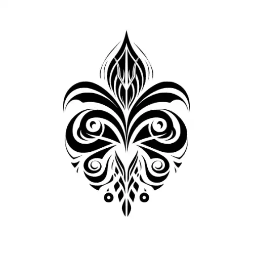 Abstract Tattoo Silhouette SVG Design | SVG Files for Cricut & Print