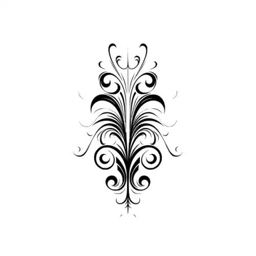 Abstract Tattoo Silhouette SVG Design | SVG Files for Cricut & Print