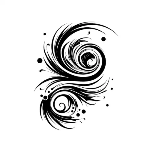 Abstract Tattoo Silhouette SVG Design | SVG Files for Cricut & Print