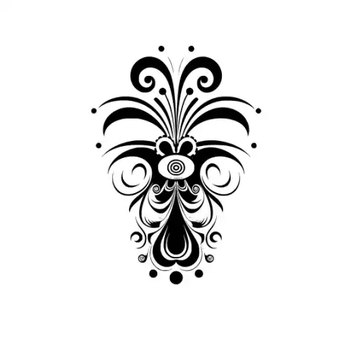 Abstract Tattoo Silhouette SVG Design | SVG Files for Cricut & Print