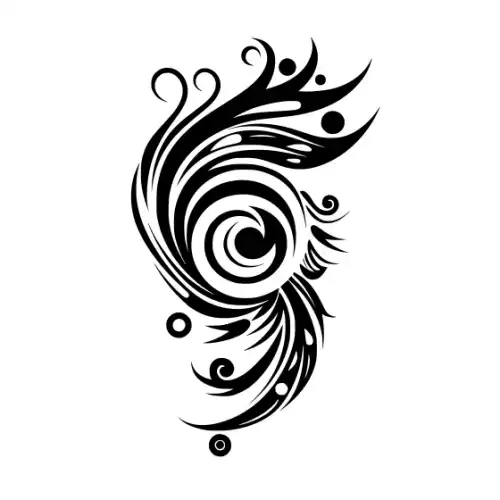 Abstract Tattoo Silhouette SVG Design | SVG Files for Cricut & Print