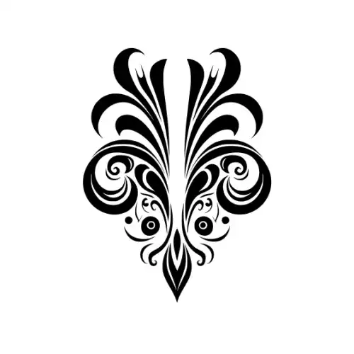 Abstract Tattoo Silhouette SVG Design | SVG Files for Cricut & Print