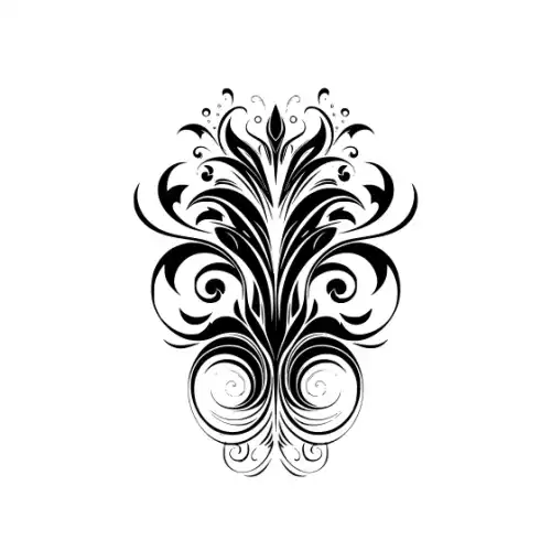 Abstract Tattoo Silhouette SVG Design | SVG Files for Cricut & Print