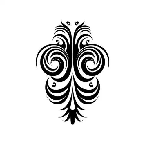 Abstract Tattoo Silhouette SVG Design | SVG Files for Cricut & Print