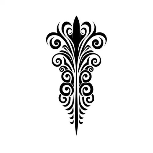 Abstract Tattoo Silhouette SVG Design | SVG Files for Cricut & Print
