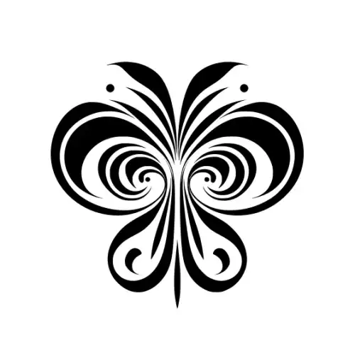 Abstract Tattoo Silhouette SVG Design | SVG Files for Cricut & Print