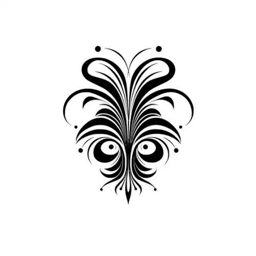 Abstract Tattoo Silhouette SVG Design | SVG Files for Cricut & Print