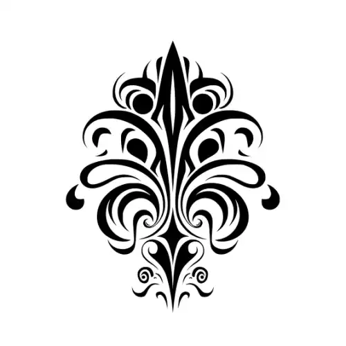 Abstract Tattoo Silhouette SVG Design | SVG Files for Cricut & Print