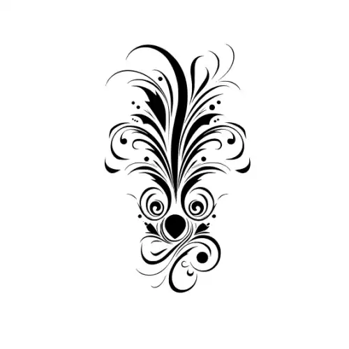 Abstract Tattoo Silhouette SVG Design | SVG Files for Cricut & Print