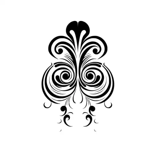 Abstract Tattoo Silhouette SVG Design | SVG Files for Cricut & Print