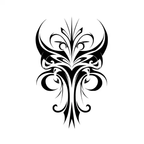 Abstract Tattoo Silhouette SVG Design | SVG Files for Cricut & Print