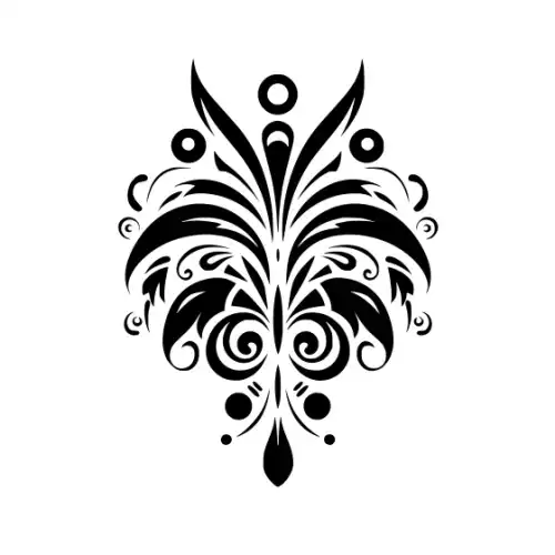 Abstract Tattoo Silhouette SVG Design | SVG Files for Cricut & Print