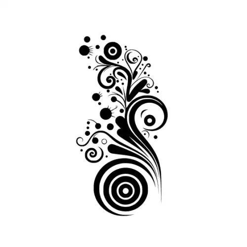 Abstract Tattoo Silhouette SVG Design | SVG Files for Cricut & Print