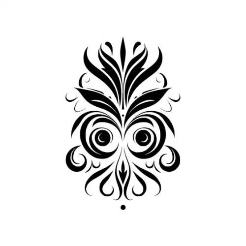 Abstract Tattoo Silhouette SVG Design | SVG Files for Cricut & Print