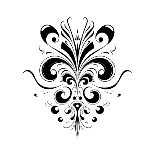Abstract Tattoo Silhouette SVG Design | SVG Files for Cricut & Print