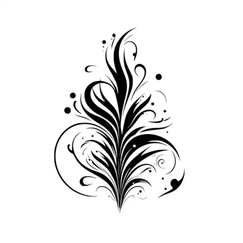Abstract Tattoo Silhouette SVG Design | SVG Files for Cricut & Print