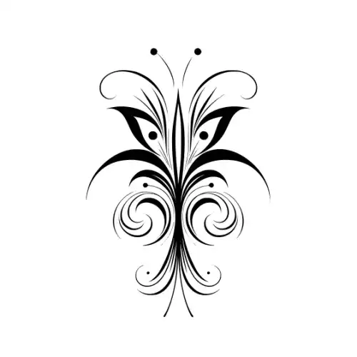 Abstract Tattoo Silhouette SVG Design | SVG Files for Cricut & Print