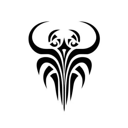 Abstract Tattoo Silhouette SVG Design | SVG Files for Cricut & Print