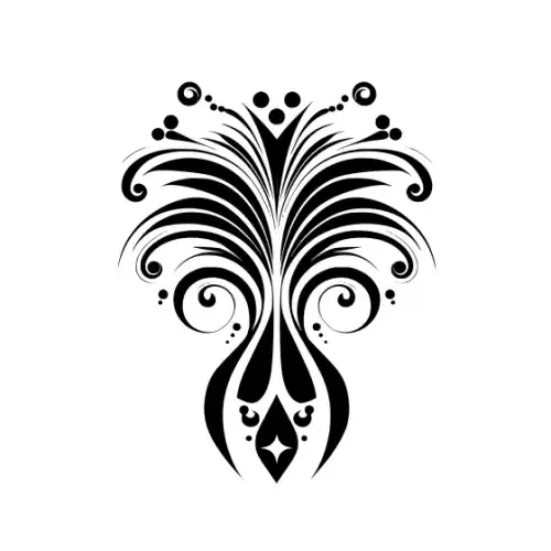 Abstract Tattoo Silhouette SVG Design | SVG Files for Cricut & Print