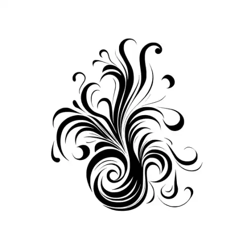 Abstract Tattoo Silhouette SVG Design | SVG Files for Cricut & Print
