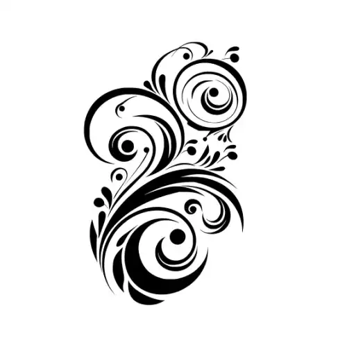Abstract Tattoo Silhouette SVG Design | SVG Files for Cricut & Print