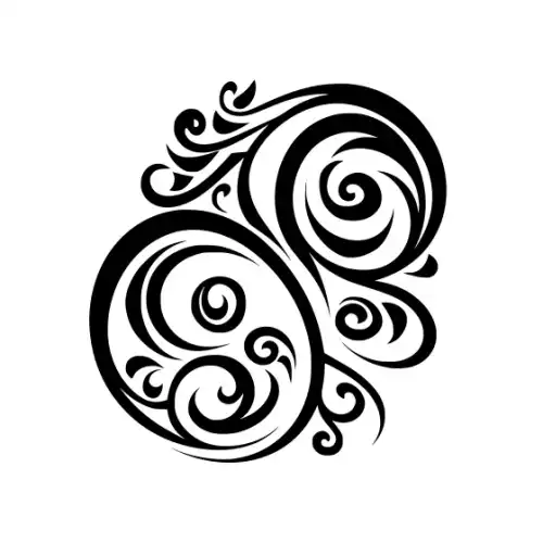 Abstract Tattoo Silhouette SVG Design | SVG Files for Cricut & Print