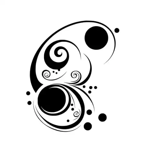 Abstract Tattoo Silhouette SVG Design | SVG Files for Cricut & Print