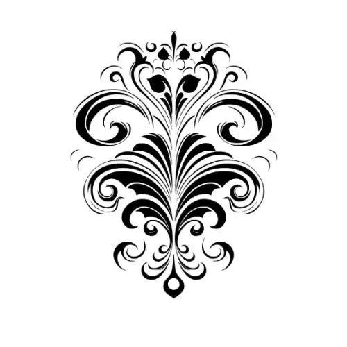Abstract Tattoo Silhouette SVG Design | SVG Files for Cricut & Print