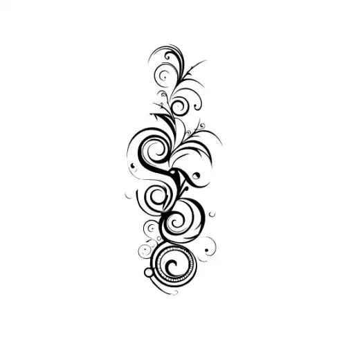 Abstract Tattoo Silhouette SVG Design | SVG Files for Cricut & Print