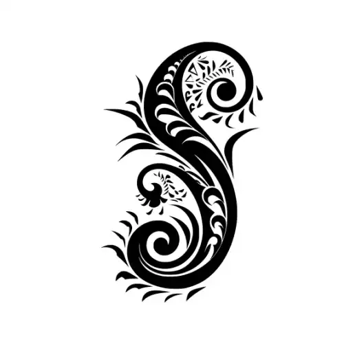 Abstract Tattoo Silhouette SVG Design | SVG Files for Cricut & Print