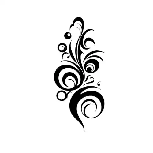 Abstract Tattoo Silhouette SVG Design | SVG Files for Cricut & Print