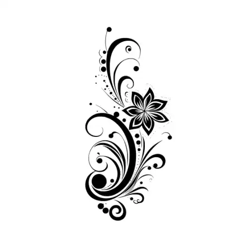 Abstract Tattoo Silhouette SVG Design | SVG Files for Cricut & Print