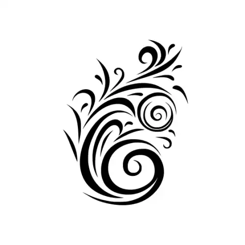Abstract Tattoo Silhouette SVG Design | SVG Files for Cricut & Print