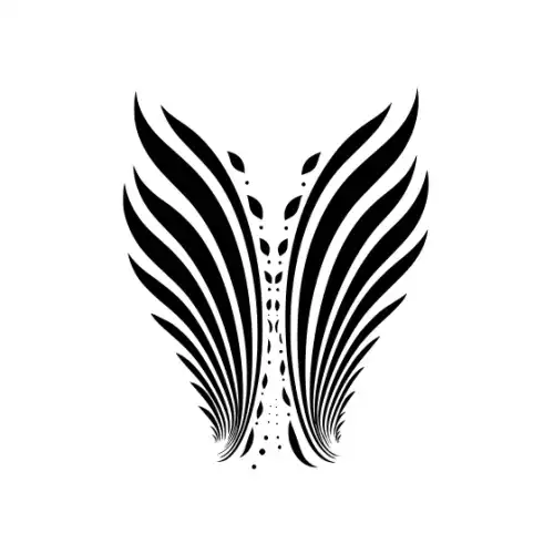 Abstract Tattoo Silhouette SVG Design | SVG Files for Cricut & Print