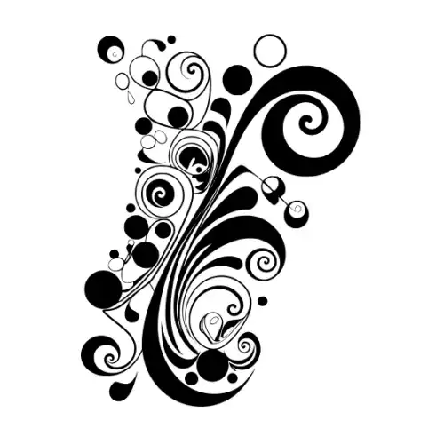 Abstract Tattoo Silhouette SVG Design | SVG Files for Cricut & Print