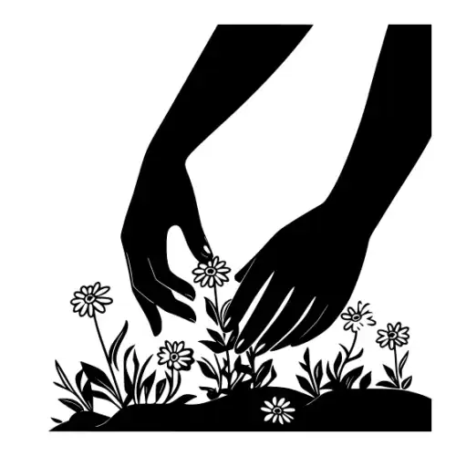 African Woman Scene Silhouette SVG Design | SVG Files for Cricut & Print