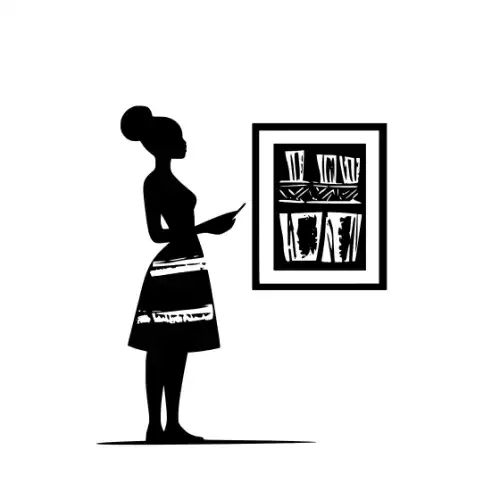 African Woman Scene Silhouette SVG Design | SVG Files for Cricut & Print