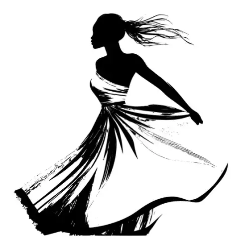 African Woman Scene Silhouette SVG Design | SVG Files for Cricut & Print