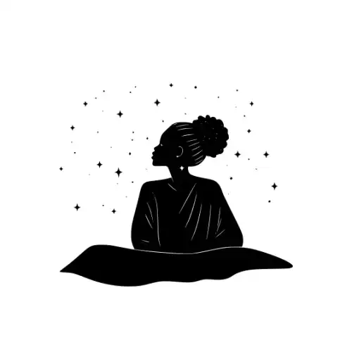African Woman Scene Silhouette SVG Design | SVG Files for Cricut & Print