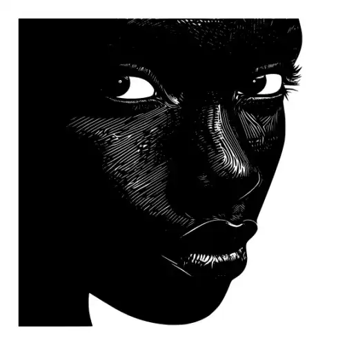 African Woman Scene Silhouette SVG Design | SVG Files for Cricut & Print