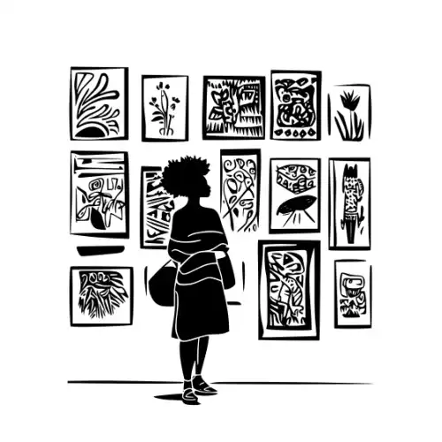 African Woman Scene Silhouette SVG Design | SVG Files for Cricut & Print