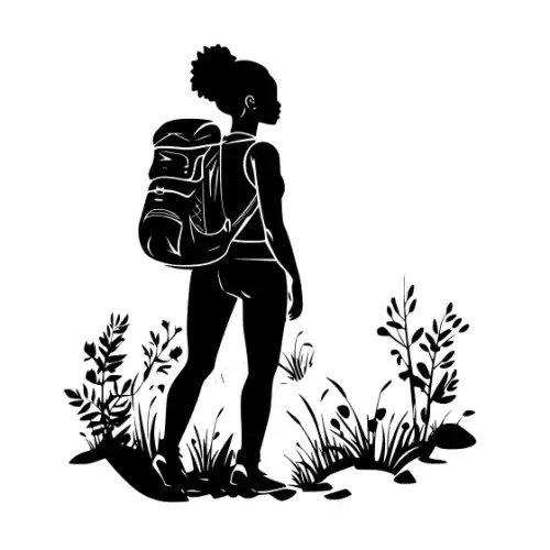 African Woman Scene Silhouette SVG Design | SVG Files for Cricut & Print