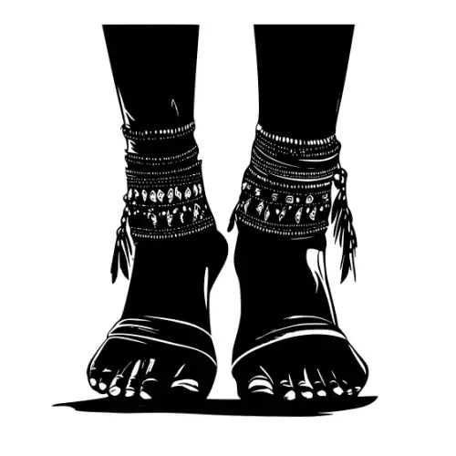 African Woman Scene Silhouette SVG Design | SVG Files for Cricut & Print