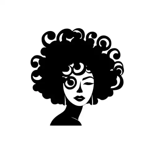 Afro Lady Face Silhouette SVG Design | SVG Files for Cricut & Print