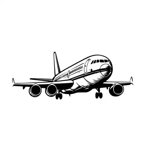 Airplane Silhouette SVG Design | SVG Files for Cricut & Print