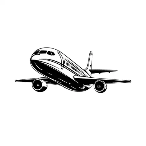 Airplane Silhouette SVG Design | SVG Files for Cricut & Print