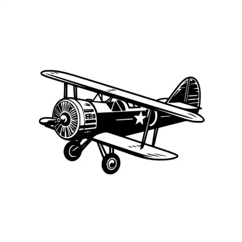 Airplane Silhouette SVG Design | SVG Files for Cricut & Print