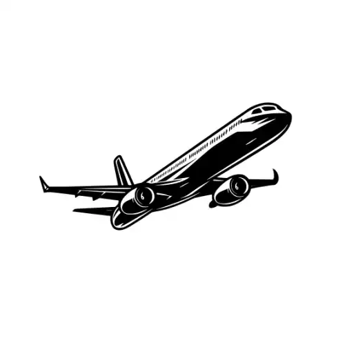 Airplane Silhouette SVG Design | SVG Files for Cricut & Print
