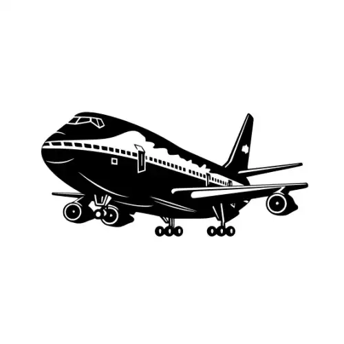 Airplane Silhouette SVG Design | SVG Files for Cricut & Print