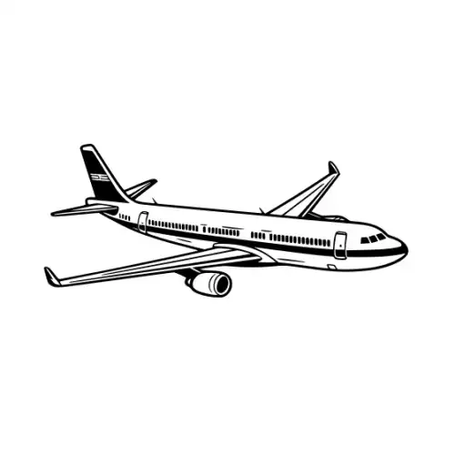 Airplane Silhouette SVG Design | SVG Files for Cricut & Print